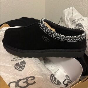 UGG Black Suede Slip-Ons